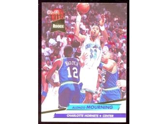 1992-93 Fleer Ultra Basketball Alonzo Mourning Rookie Card #234 Charlotte Hornets RC