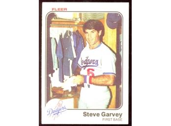 1983 Fleer Baseball Steve Garvey #206 Los Angeles Dodgers Vintage
