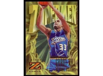 1996-97 Skybox Z-force Basketball Grant Hill 'zupermen' #175 Detroit Pistons
