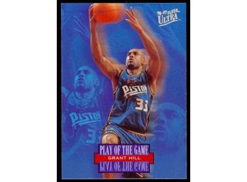 1996-97 Fleer Ultra Basketball Grant Hill 'play Of The Game' #291 Detroit Pistons