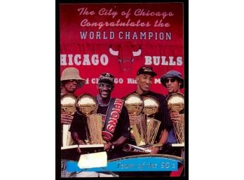 1997 Stadium Club Basketball Chicago Bulls 'team Of The 90s' #5 HOF