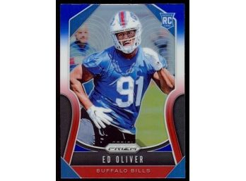 2019 Prizm Football Ed Oliver Red White Blue Prizm Rookie Card #378 Buffalo Bills RC