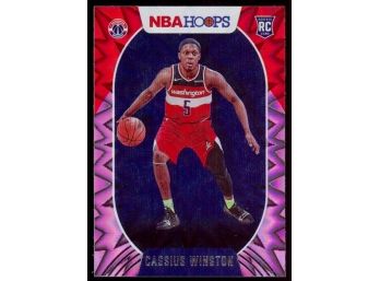 2020 NBA Hoops Cassius Winston Purple Explosion Rookie Card #227 Washington Wizards RC