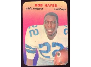 1970 Topps Football Bob Hayes Super Glossy #7 Dallas Cowboys Vintage HOF
