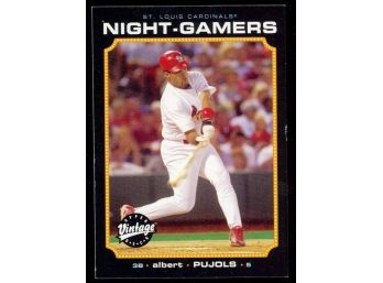 2002 Upper Deck Vintage Baseball Albert Pujols Night-gamers #NG4 St Louis Cardinals