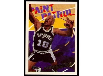 1994 Topps Basketball Dennis Rodman Paint Patrol #107 San Antonio Spurs HOF