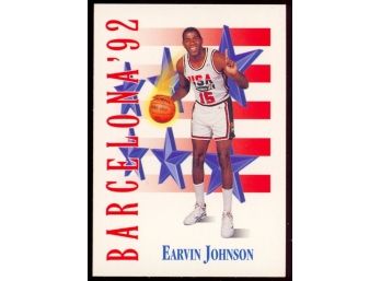 1992 Skybox Basketball Magic Johnson Barcelona '92 Team USA Dream Team #533 Los Angeles Lakers HOF