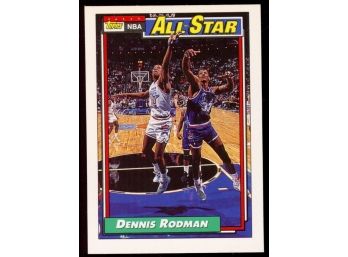 1992 Topps Basketball Dennis Rodman 1991-92 All-star #117 Chicago Bulls HOF