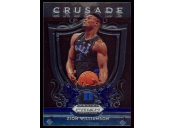 2019 Prizm Draft Picks Basketball Zion Williamson Crusade Rookie Card #51 Duke Blue Devils/pelicans RC