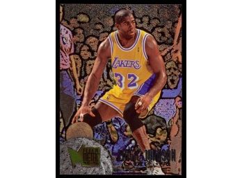 1995-96 Fleer Metal Basketball Magic Johnson #161 Los Angeles Lakers HOF