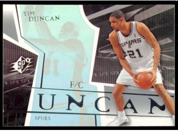 2003 Upper Deck SPx Basketball Tim Duncan #76 San Antonio Spurs HOF
