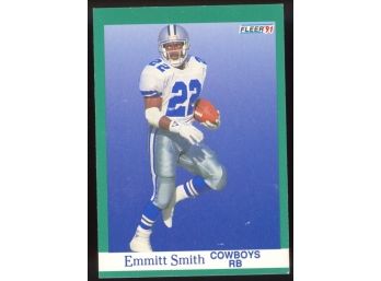 1991 Fleer Football Emmitt Smith #237 Dallas Cowboys HOF