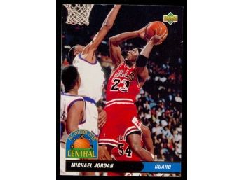 1992 Upper Deck Basketball Michael Jordan Central All-division Team #43 Chicago Bulls HOF