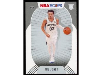 2020 NBA Hoops Tre Jones Rookie Card #208 San Antonio Spurs RC