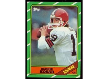 1986 Topps Football Bernie Kosar Rookie Card #167 Cleveland Browns RC Vintage