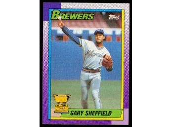 1990 Topps Baseball Gary Sheffield All-star Rookie Cup #718 Milwaukee Brewers