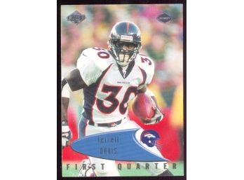 1999 Collectors Edge Odyssey Football Terrell Davis 'first Quarter' #48 Denver Broncos