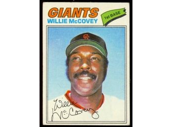 1977 Topps Baseball Willie McCovey #547 San Francisco Giants Vintage HOF