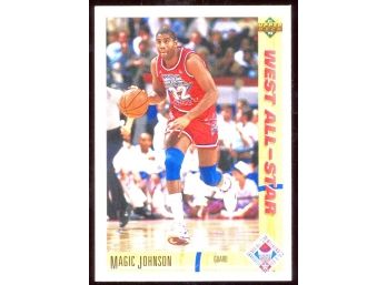1991 Upper Deck Basketball Magic Johnson West All-star #57 Los Angeles Lakers HOF