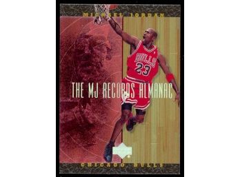 1999 Upper Deck Hardcourt Basketball Michael Jordan 'the MJ Records Almanac' #j6 Chicago Bulls HOF