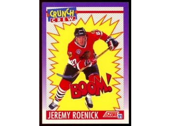 1991 Score Hockey Jeremy Roenick Crunch Crew #305 Chicago Blackhawks
