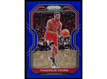 2020 Prizm Basketball Thaddeus Young Blue Prizm /199 #165 Chicago Bulls SSP
