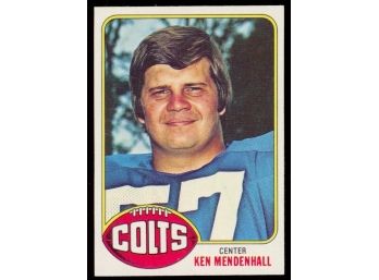 1976 Topps Football Ken Mendenhall #482 Indianapolis Colts Vintage