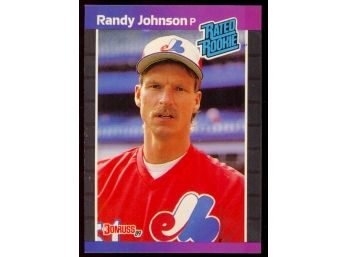 1989 Donruss Baseball Randy Johnson Rated Rookie #42 Montreal Expos RC HOF