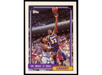 1992 Topps Basketball Magic Johnson 'the Magic Is Back' #54 Los Angeles Lakers HOF