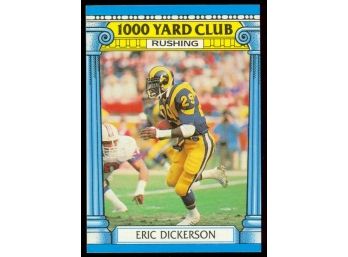 1987 Topps Football Eric Dickerson 1000 Yard Club #1 Los Angeles Rams Vintage