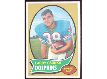 1970 Topps Football Larry Csonka #162 Miami Dolphins Vintage HOF