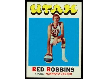 1971 Topps Basketball Red Robbins #233 Utah Stars Vintage