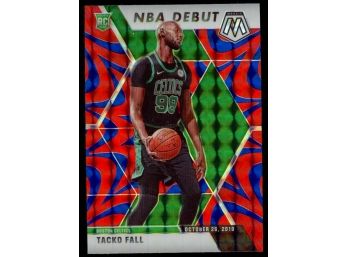 2019 Mosaic Basketball Tacko Fall NBA Debut Blue/Red Reactive Rookie Card #276 Boston Celtics RC