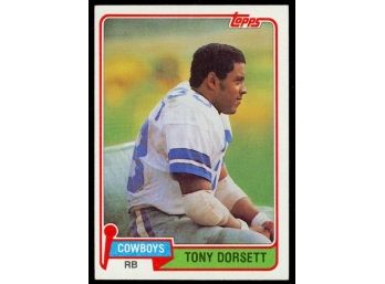 1981 Topps Football Tony Dorsett #500 Dallas Cowboys Vintage HOF