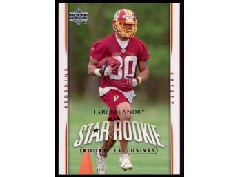 2007 Upper Deck Football LaRon Landry Star Rookie Card #282 Washington Redskins RC