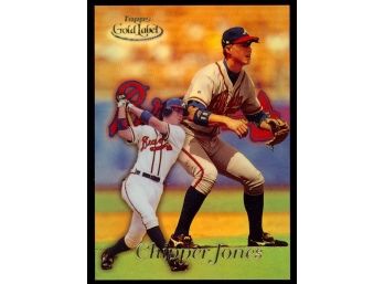 1999 Topps Gold Label Baseball Chipper Jones #16 Atlanta Braves HOF