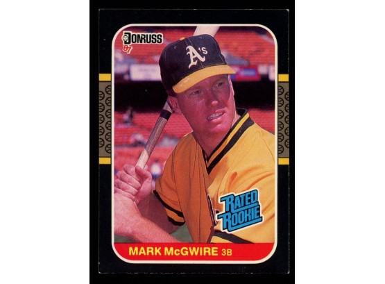 1987 Donruss Baseball Mark McGwire Rated Rookie Card #46 Oakland Athletics RC HOF