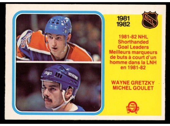 1982-83 O-Pee-Chee Wayne Gretzky, Michel Goulet #237 SHG Leaders