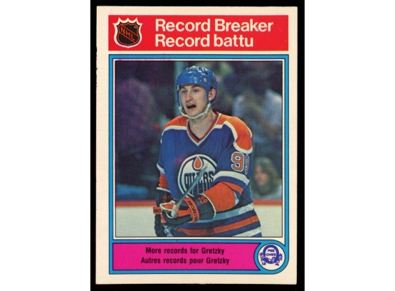 1982 O-Pee-Chee Hockey #1 Wayne Gretzky Record Breaker