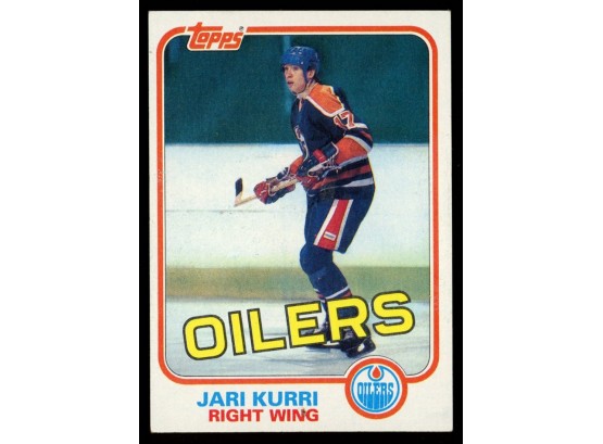 1981-82 TOPPS JARI KURRI RC ROOKIE CARD #18 Oilers