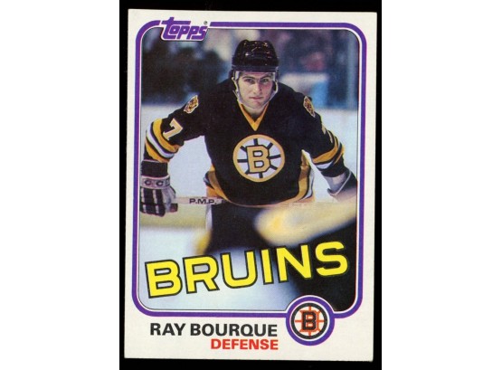1981 Topps #5 Ray Bourque Boston Bruins 2nd Year HOF