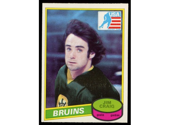 1980-81 OPC Jim Craig #22 Bruins