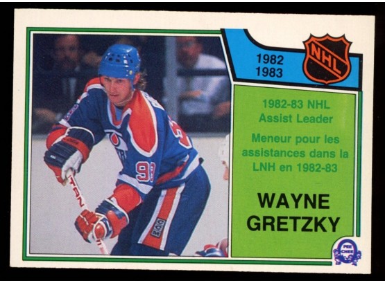 1983 OPC O-Pee-Chee Wayne Gretzky Assist Leader #216