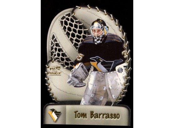 1998-99 Paramount Glove Side Laser Cuts #16 Tom Barrasso Penguins