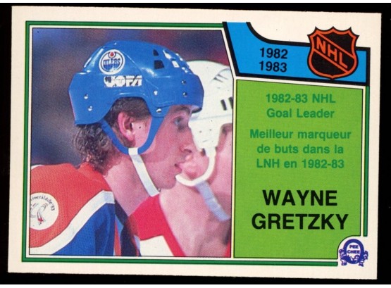 1983-84 O-Pee-Chee #215 WAYNE GRETZKY Goal Leader Edmonton Oilers