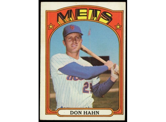 1972 Topps Baseball #269 Don Hahn NY Mets