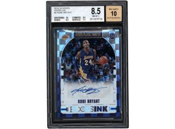 2018-19 NBA Hoops Kobe Bryant Hoops Ink Autograph #2 BGS 8.5 Auto 10 Los Angeles Lakers HOF Auto