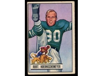 1951 Bowman Football Robert Hoernschemeyer #63 Detroit Lions Vintage