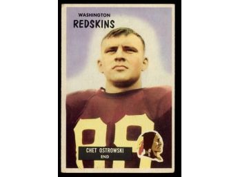 1955 Bowman Chester Ostrowski #64 Washington Redskins Vintage