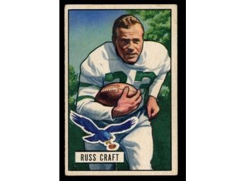 1951 Bowman Football Russ Craft #47 Philadelphia Eagles Vintage